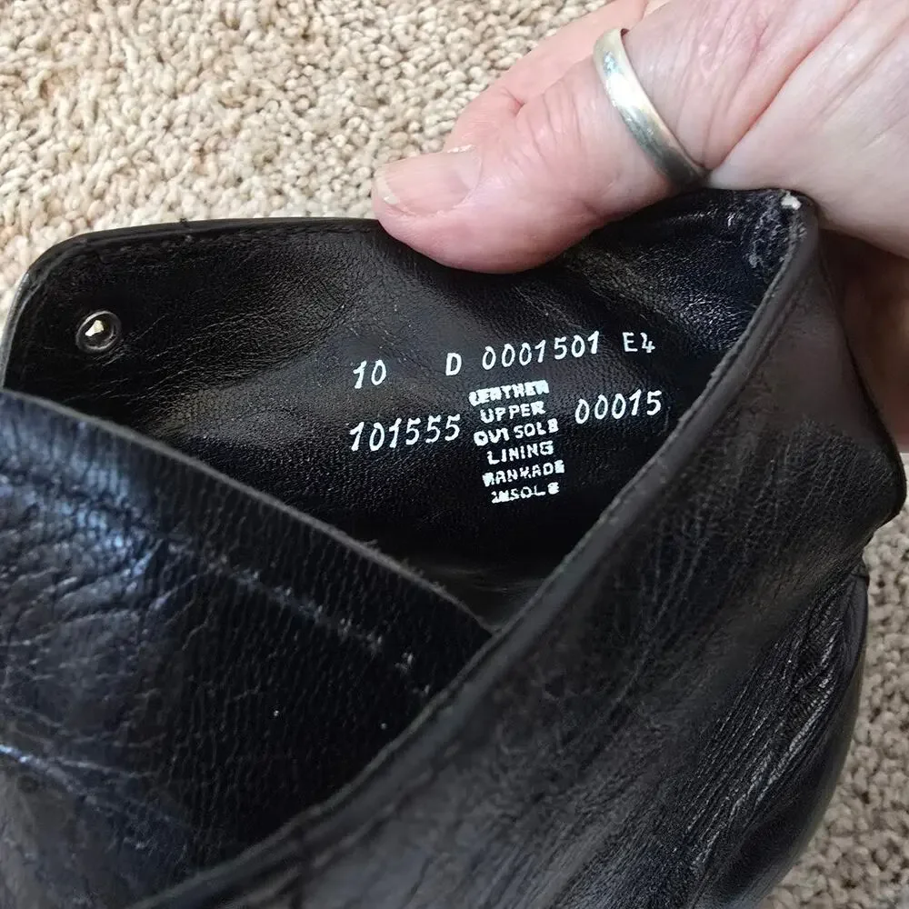 Vintage Stacey Adams Madison Leather Ankle Boots Mens 10 - 10.5